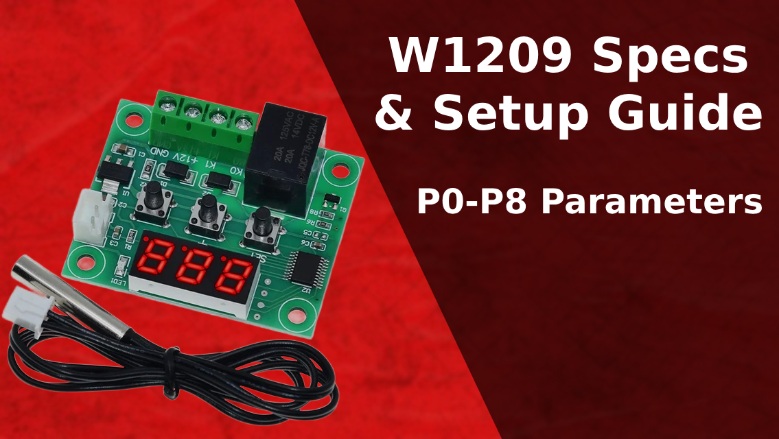W1209 Specs & Setup Guide - P0-P8 Parameters