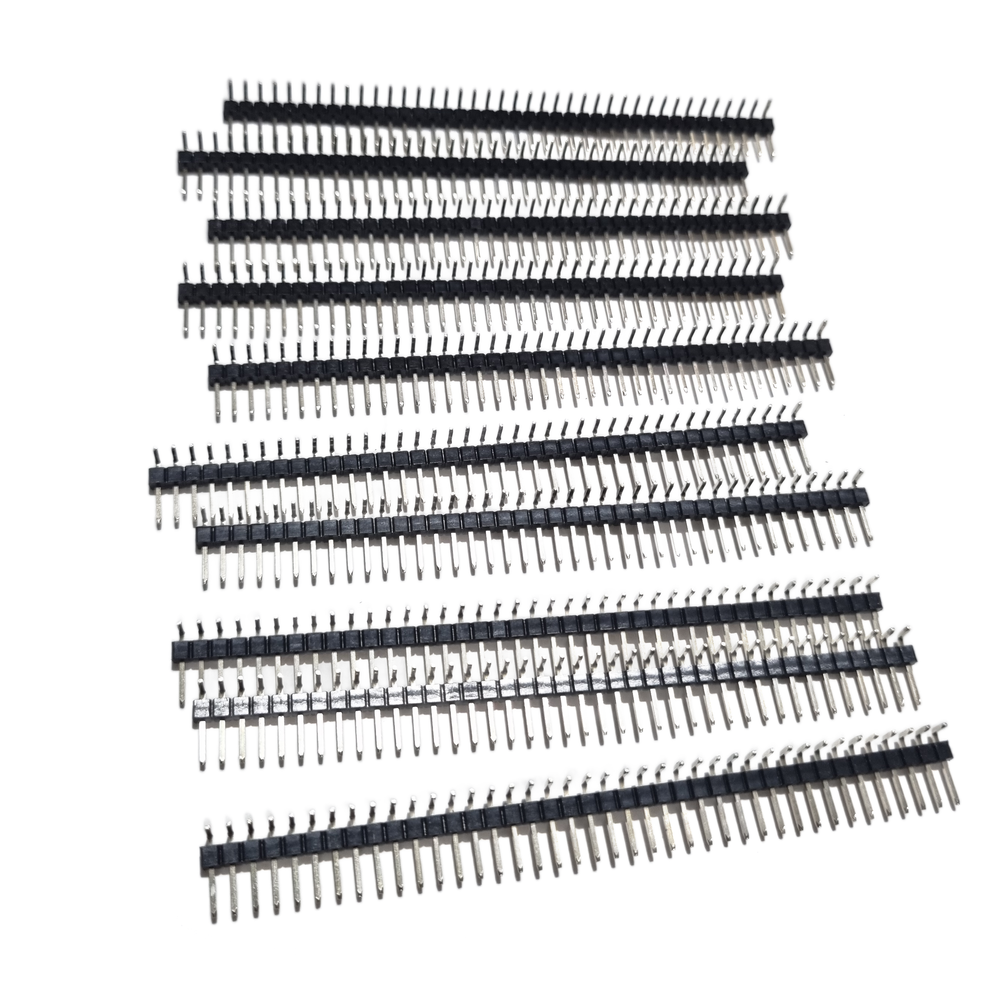 10 Pack Male Pin Headers 2.54mm (1×40)