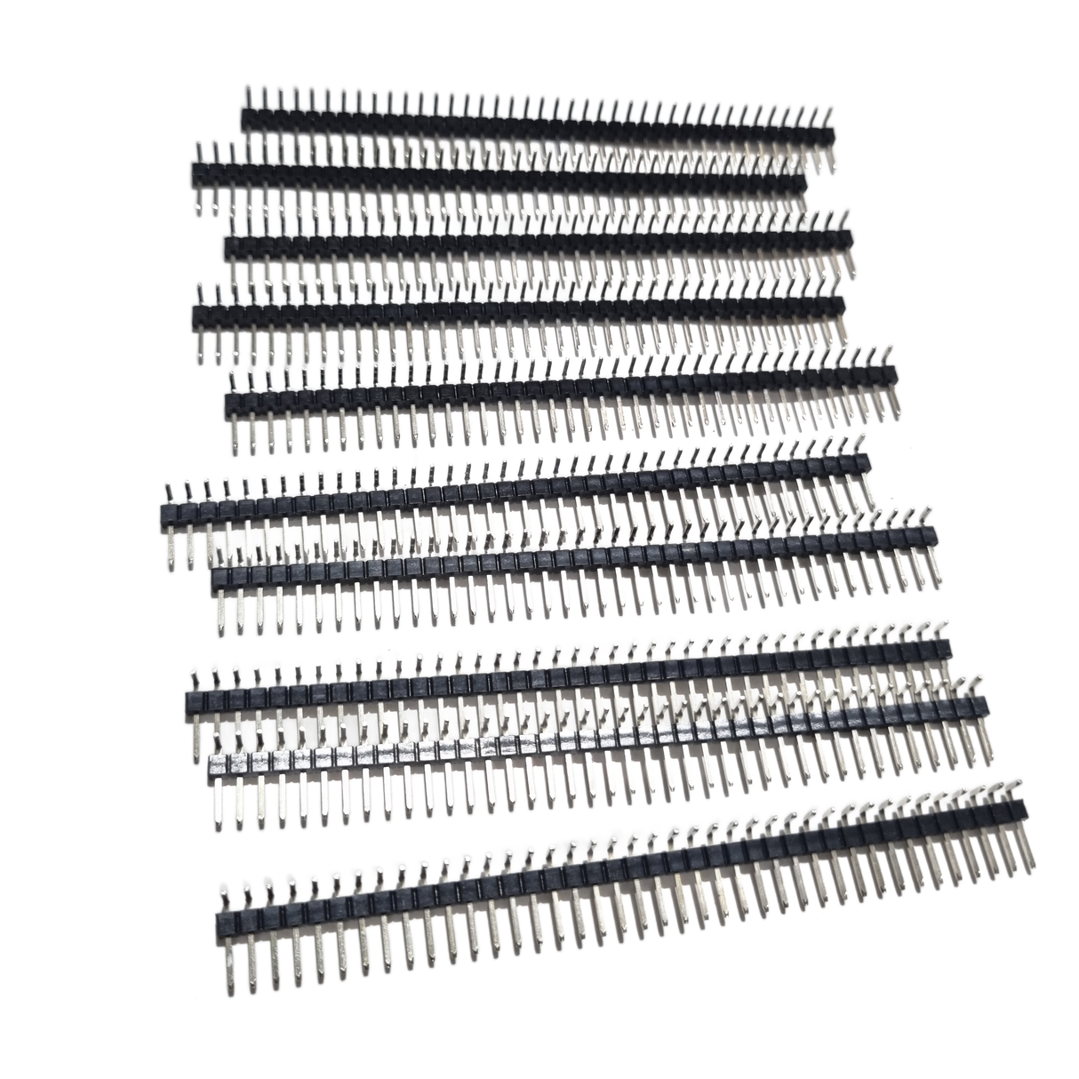10 Pack Male Pin Headers 2.54mm (1×40)