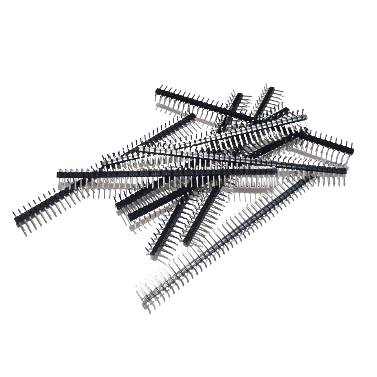 10 Pack Male Pin Headers 2.54mm (1×40)