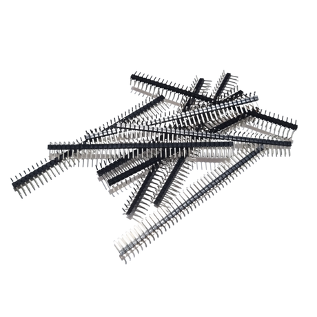 10 Pack Male Pin Headers 2.54mm (1×40)