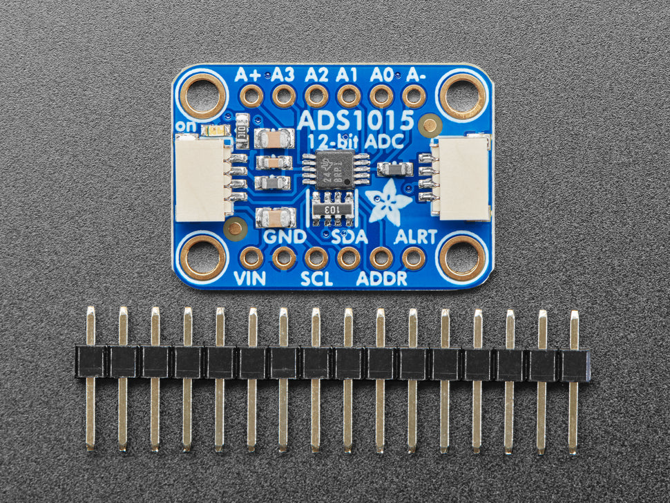 Adafruit ADS1015 12-Bit ADC - 4 Channel with Programmable Gain Amplifier - STEMMA QT / Qwiic