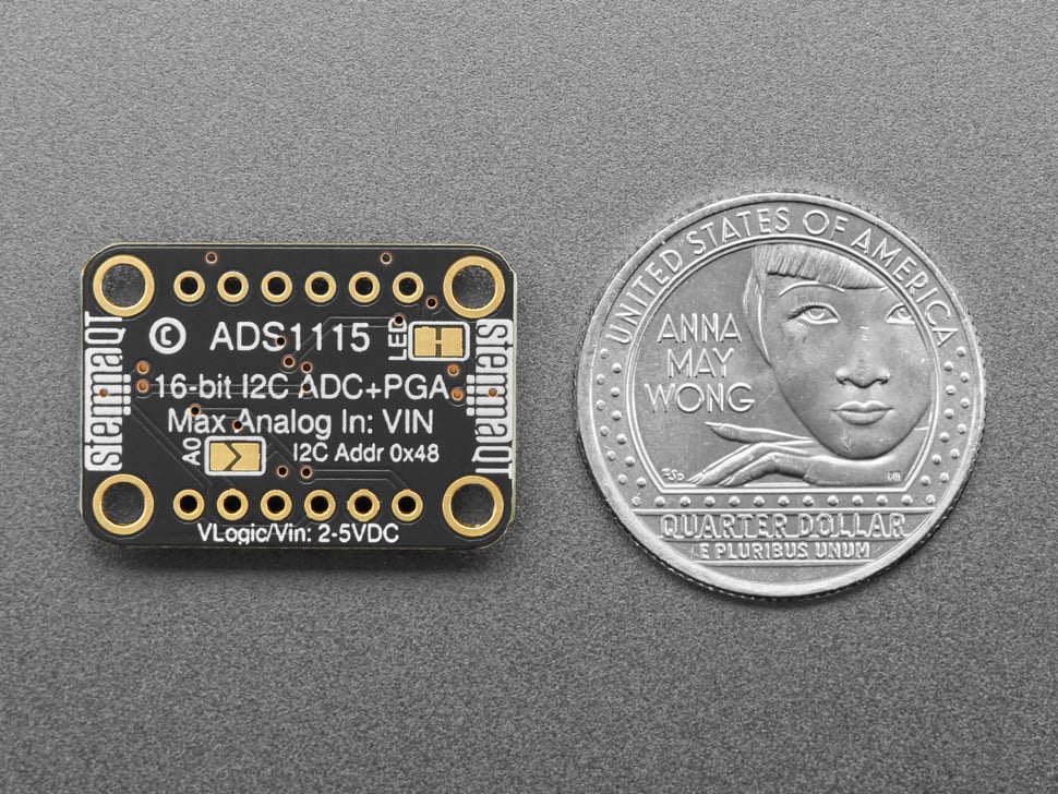 Adafruit ADS1115 16-Bit ADC - 4 Channel with Programmable Gain Amplifier