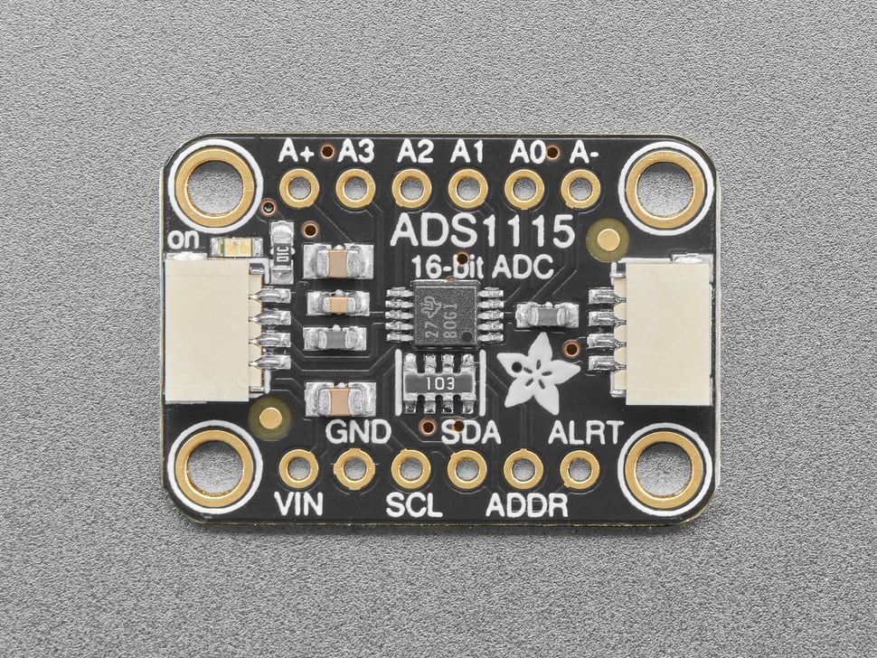 Adafruit ADS1115 16-Bit ADC - 4 Channel with Programmable Gain Amplifier