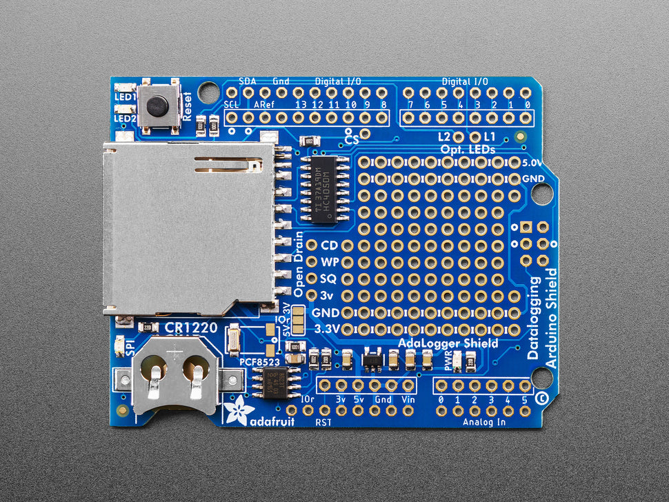 Adafruit Assembled Data Logging shield for Arduino