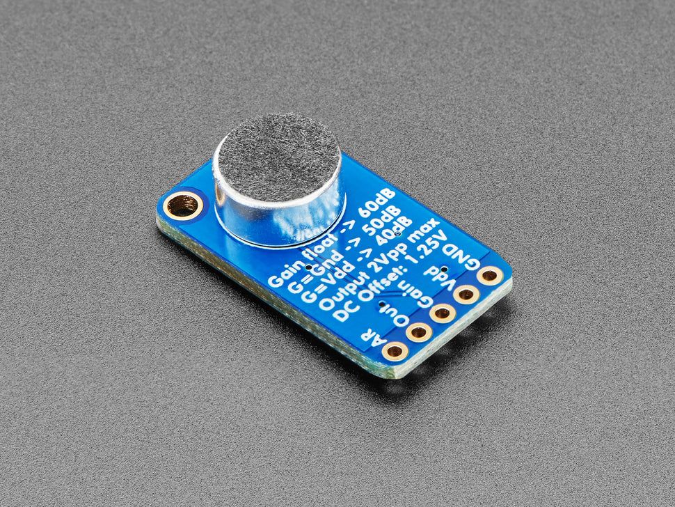 Adafruit Electret Microphone Amplifier - MAX9814 with Auto Gain Control