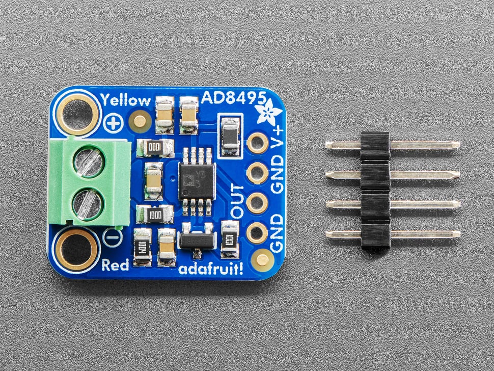 Analog Output K-Type Thermocouple Amplifier - AD8495 Breakout