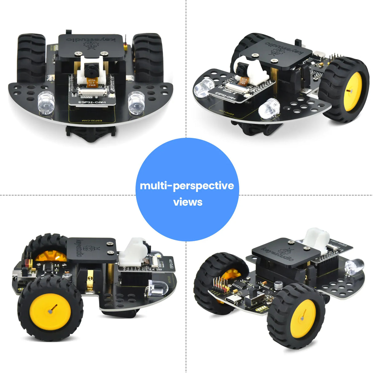 Keyestudio ESP32-CAM Vision Smart Car Robot Kit
