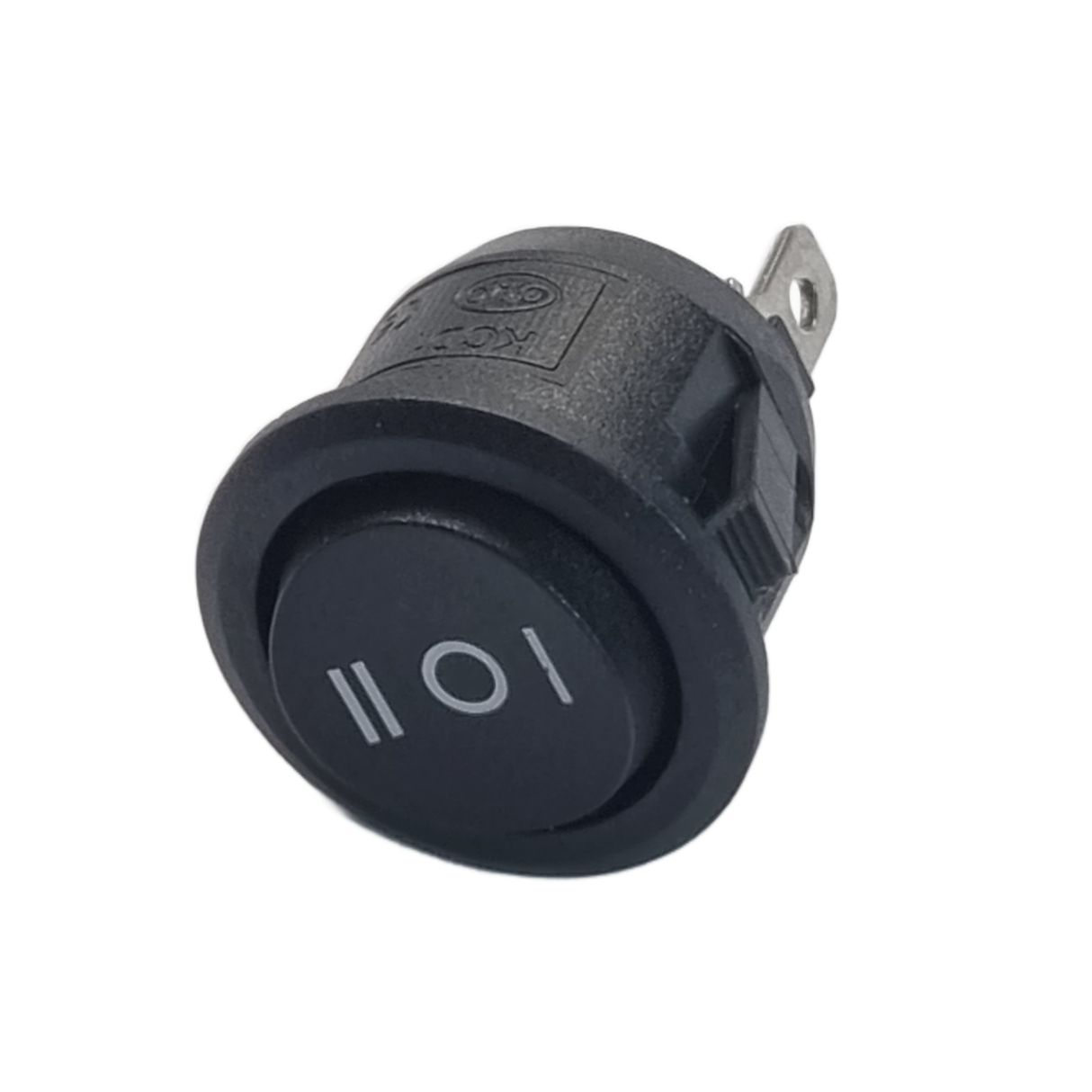 Round Rocker Switch – ON/OFF/ON, 3-Pin