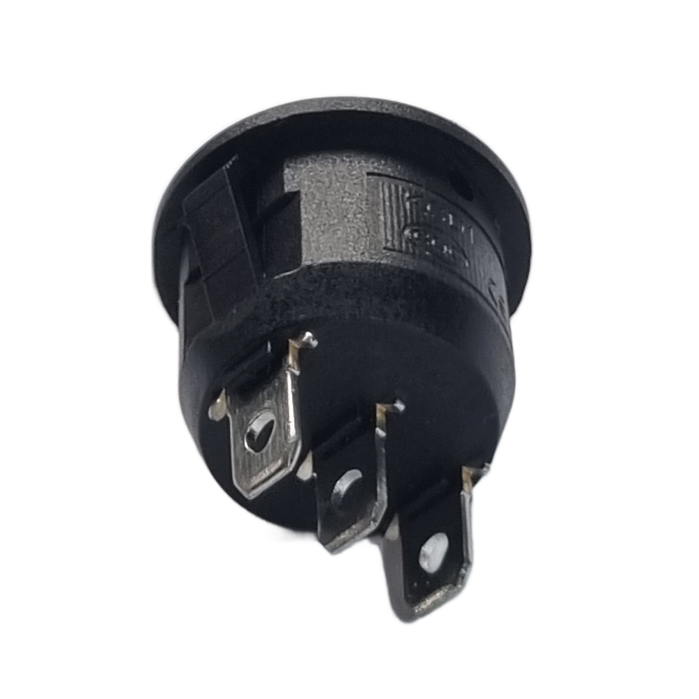 Round Rocker Switch – ON/OFF/ON, 3-Pin