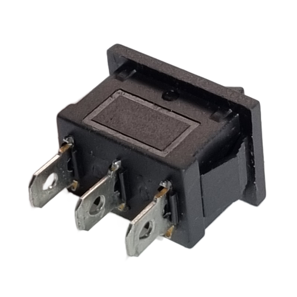 Round SPST Rocker Switch – ON/OFF, 2-Pin