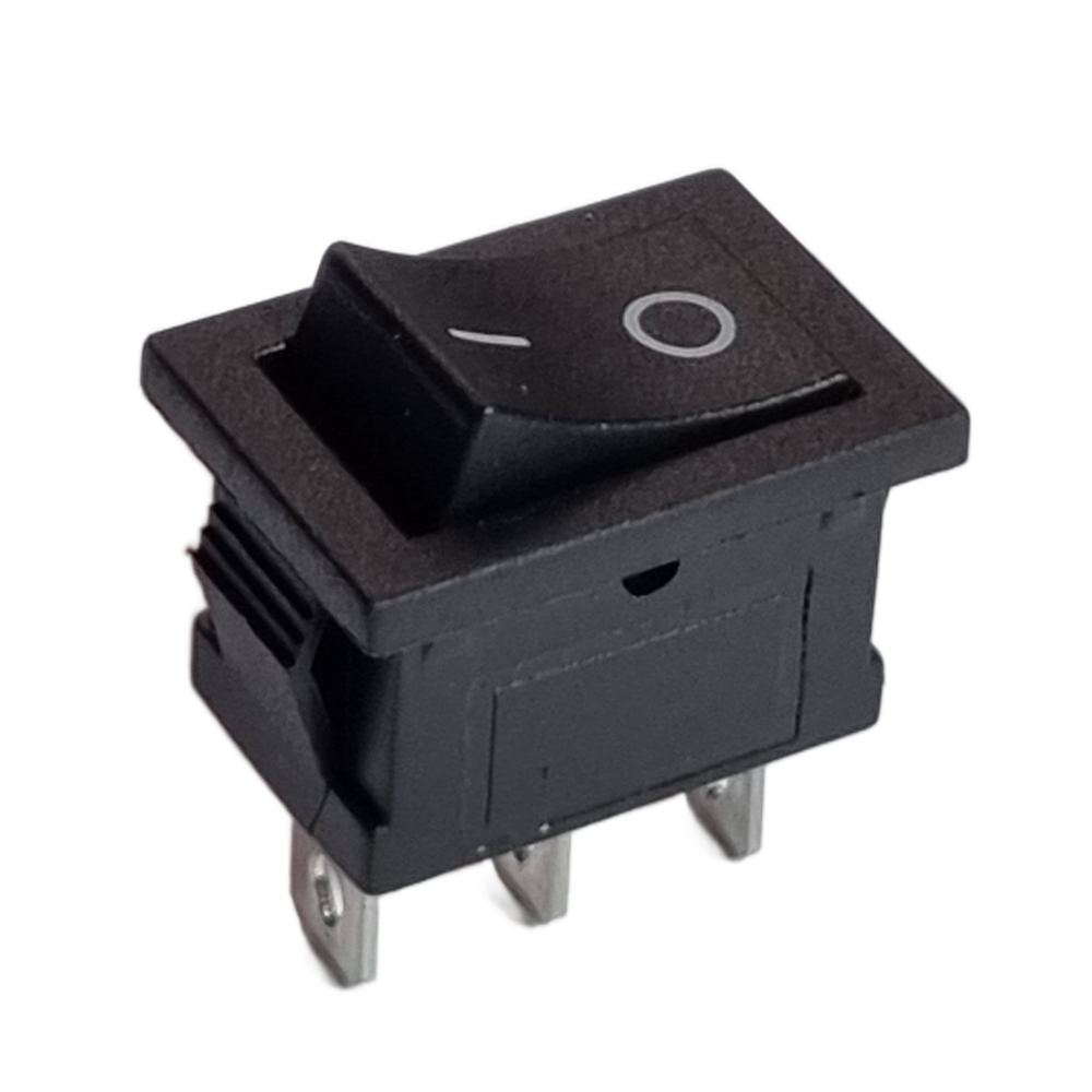 Round SPST Rocker Switch – ON/OFF, 2-Pin