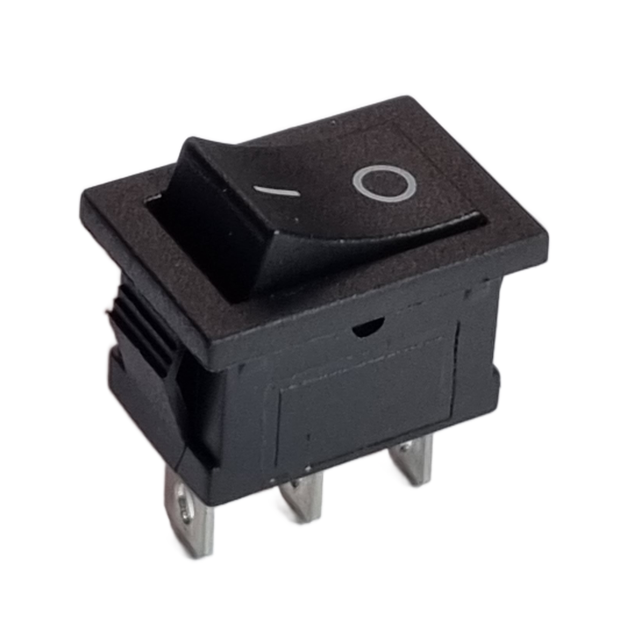 Round SPST Rocker Switch – ON/OFF, 2-Pin