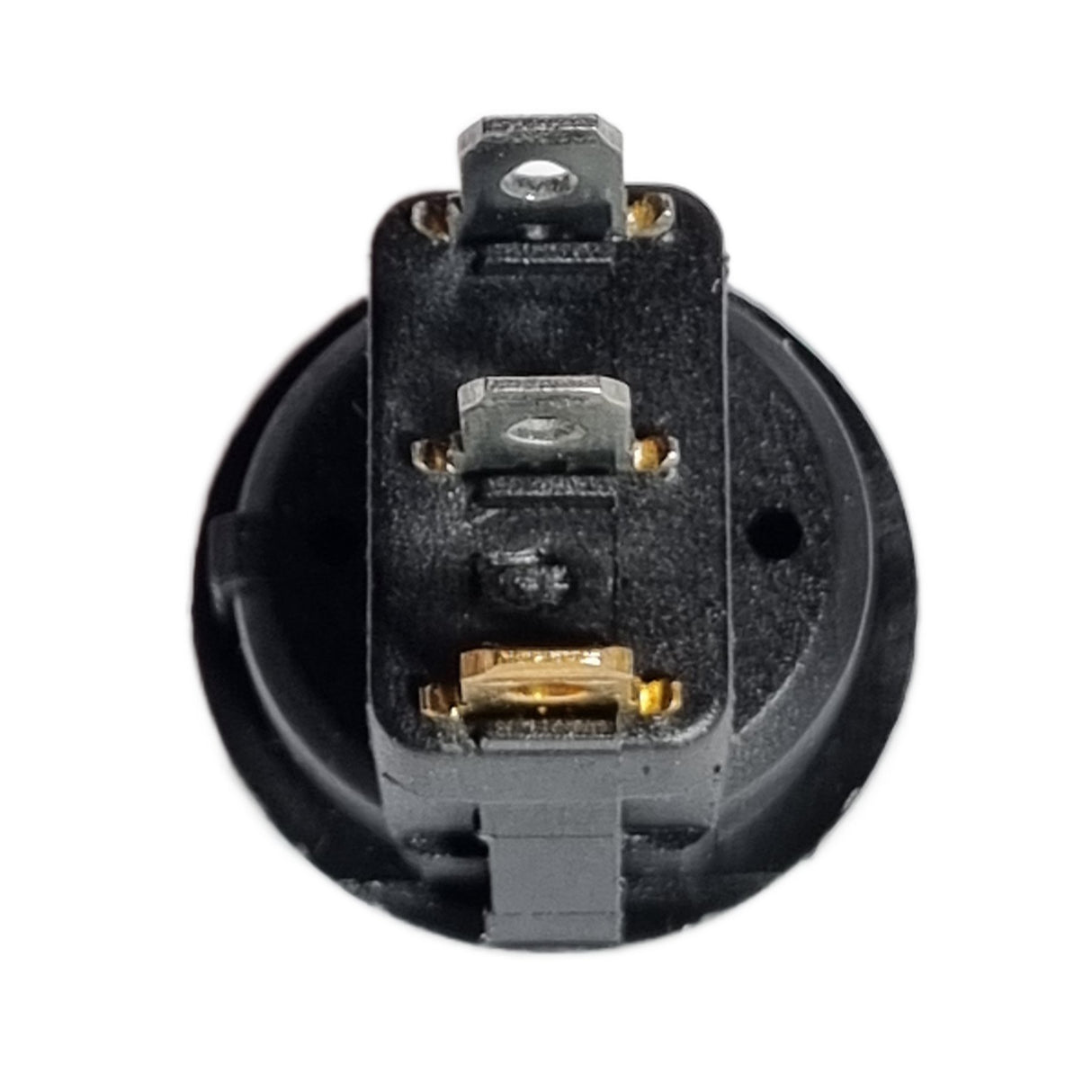 Round Illuminated Rocker Switch – ON/OFF, 3-Pin, Blue LED, 23mm