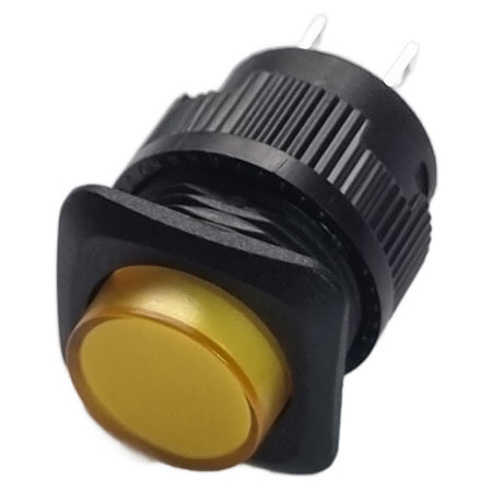 16mm Illuminated Yellow Momentary Push Button Switch – 4-Pin