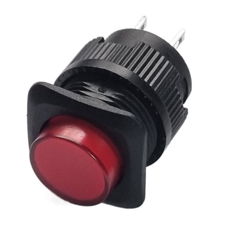 16mm Illuminated Red Momentary Push Button Switch – 4-Pin