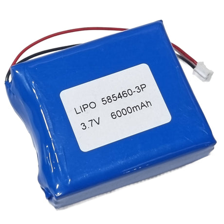 3.7V 6000mAh LiPo Battery – Lithium Polymer 585460-3P