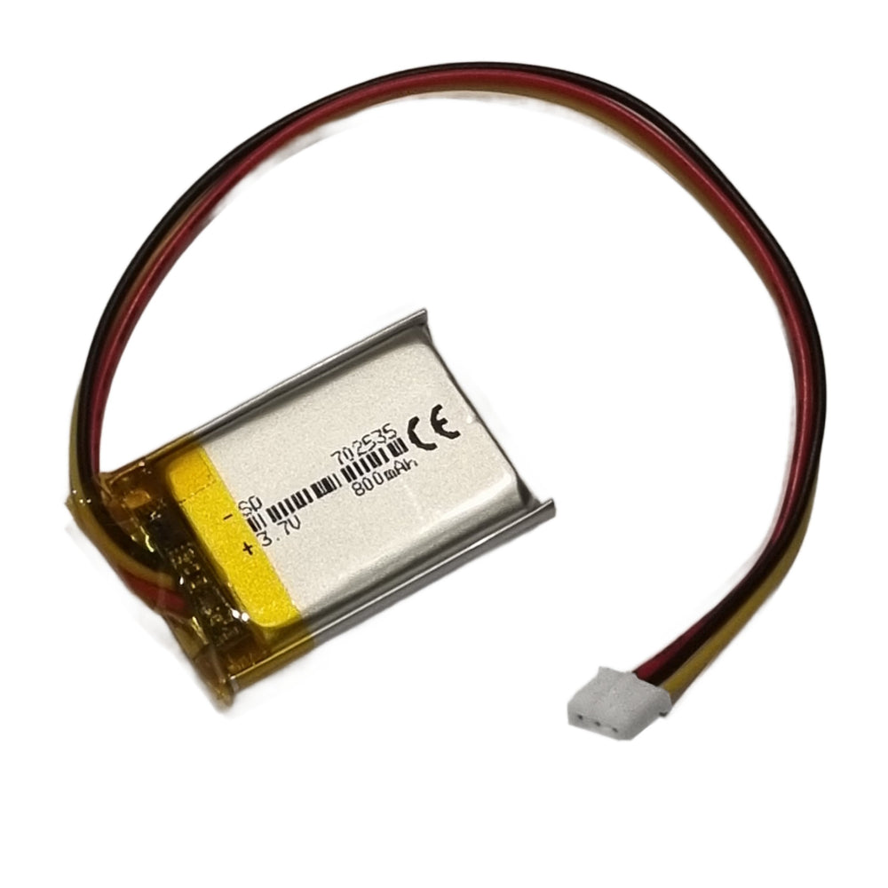 3.7V 800mAh LiPo Battery – Lithium Polymer 702535 (3 Pin)