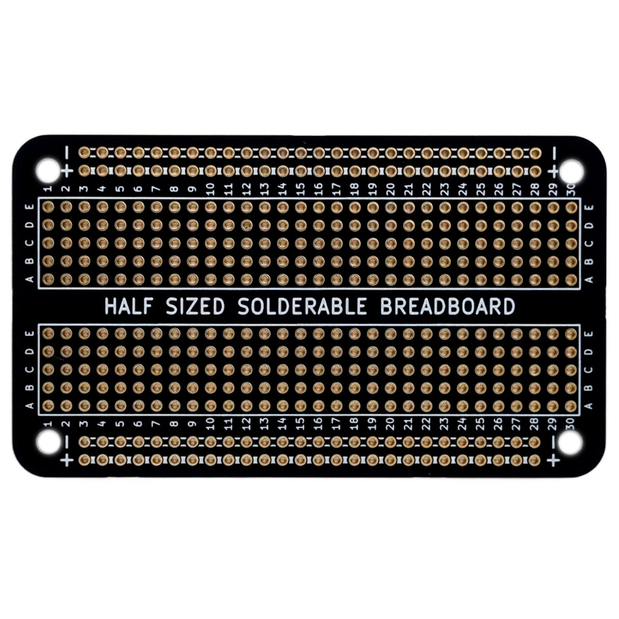 Half Sized Solderable Breadboard - 30 Rows
