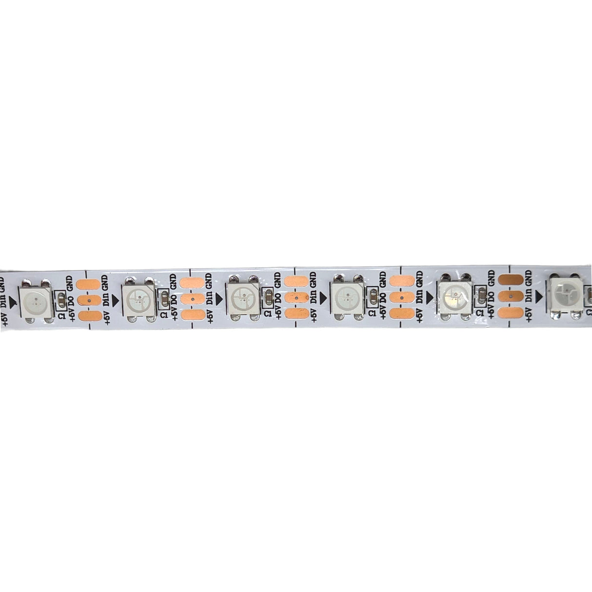 WS2812B Addressable RGB LED Strip White PCB - 5M 60 LEDs/m IP20