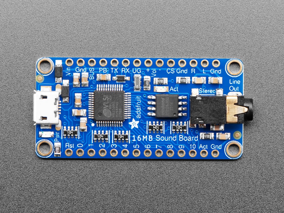 Adafruit Audio FX Sound Board - WAV/OGG Trigger with 16MB Flash