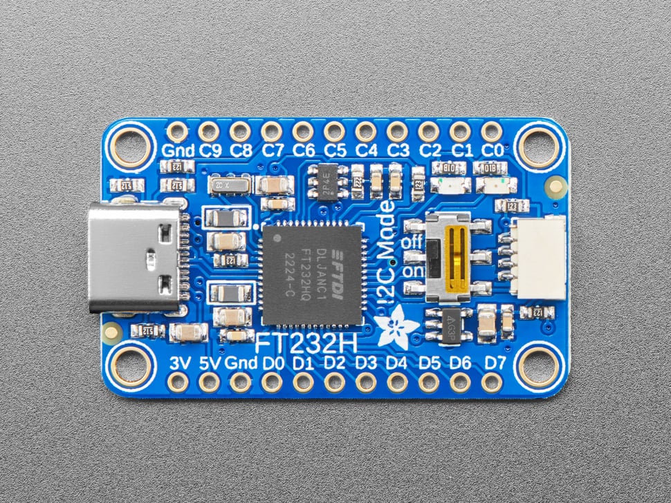 Adafruit FT232H Breakout - General Purpose USB to GPIO, SPI, I2C - USB C & Stemma QT