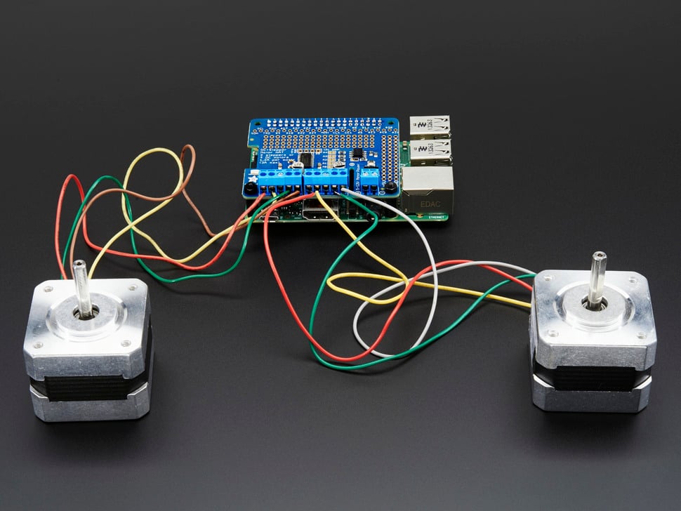 Adafruit DC & Stepper Motor HAT for Raspberry Pi - Mini Kit