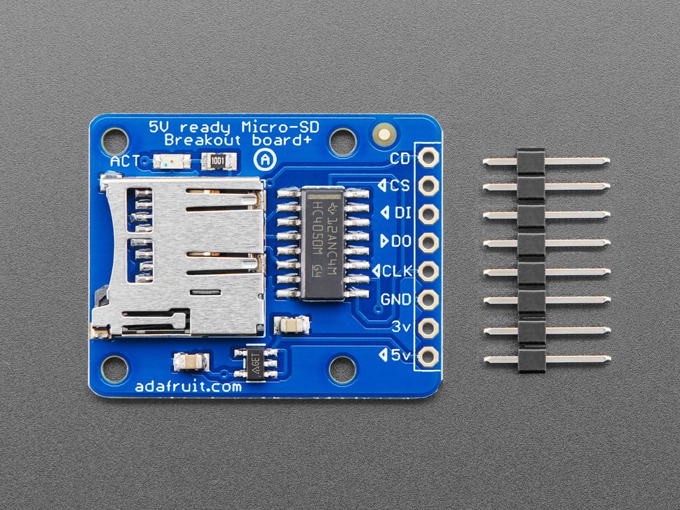 Adafruit MicroSD card breakout board+
