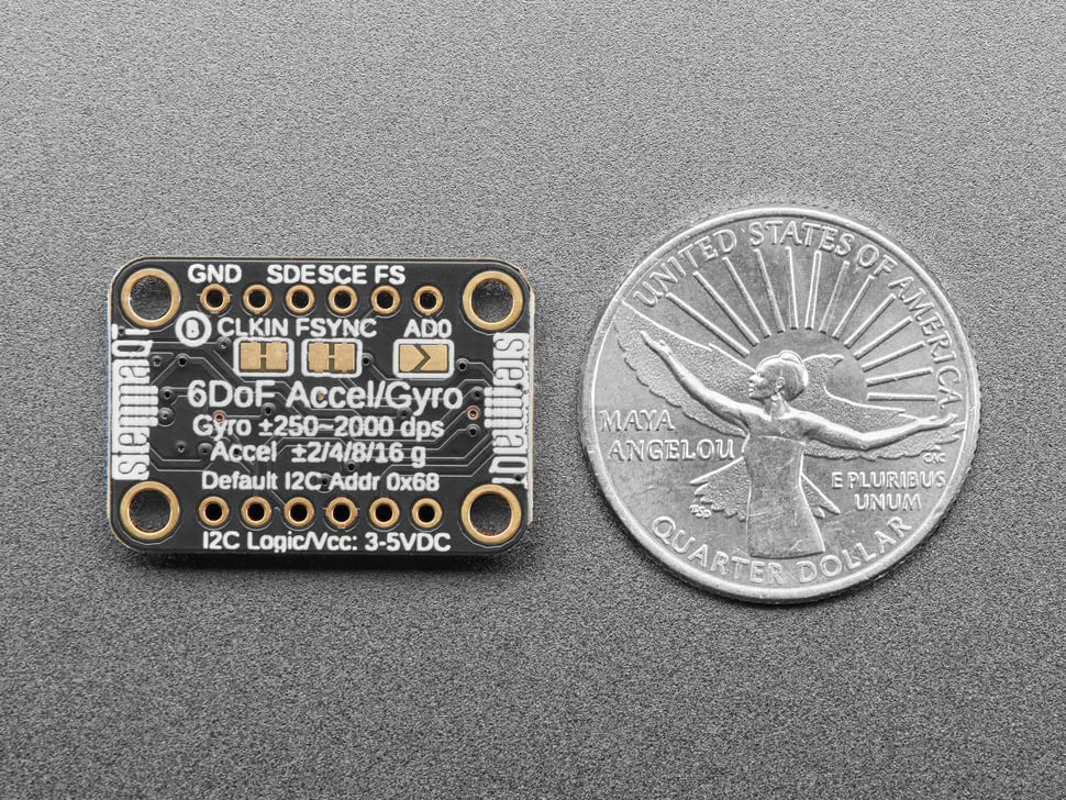 Adafruit MPU-6050 6-DoF Accel and Gyro Sensor - STEMMA QT Qwiic