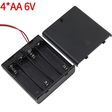 4 × AA Battery Holder Case With ON/ OFF Switch