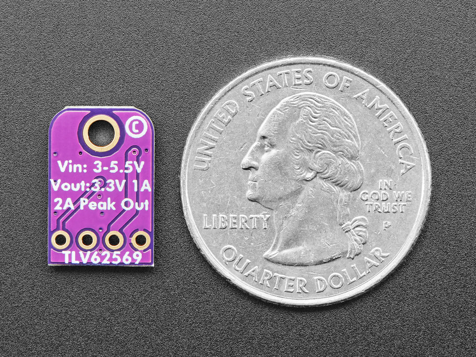 Adafruit TLV62569 3.3V Buck Converter Breakout - 3.3V Output 1.2A Max