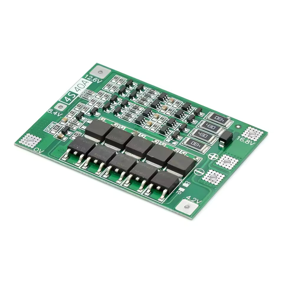 4S 40A BMS 12.6V Lithium Battery Charger Protection Board - Balanced