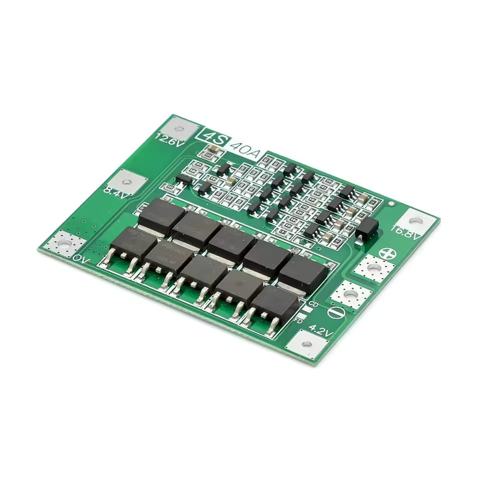 4S 40A BMS 12.6V Lithium Battery Charger Protection Board - Enhanced