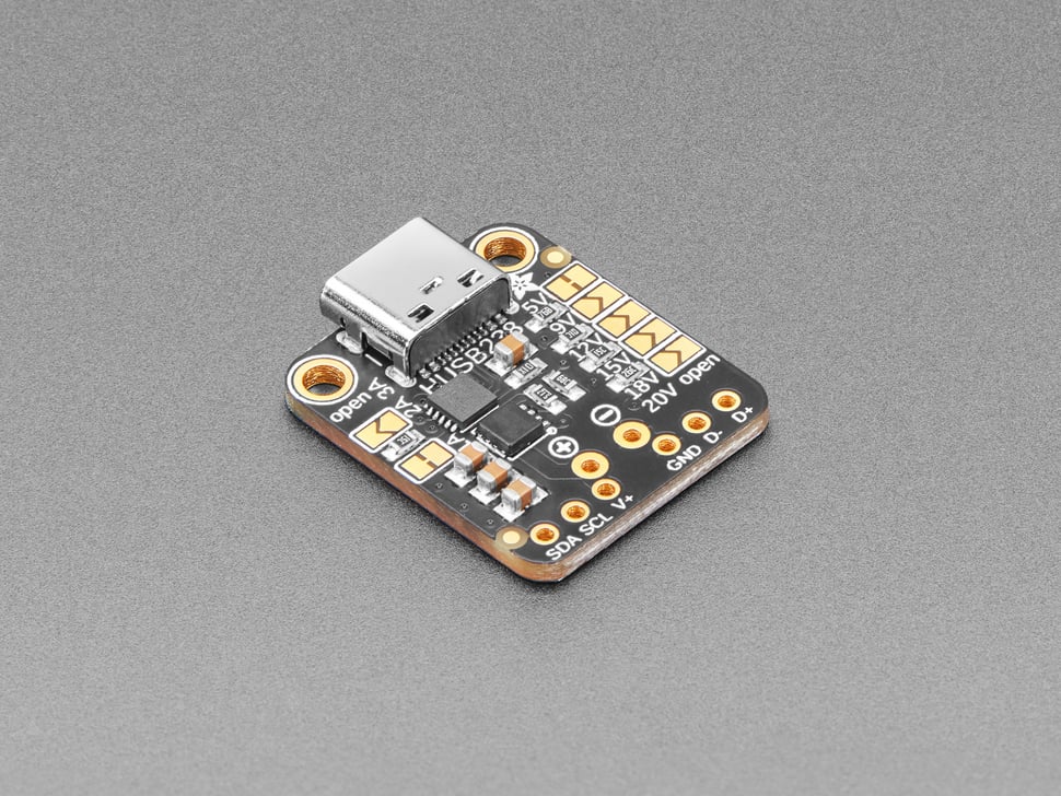 Adafruit USB Type C Power Delivery Dummy Breakout - I2C or Fixed - HUSB238