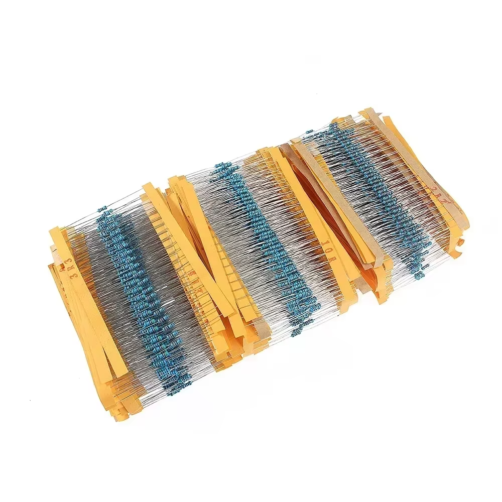 2600pcs 130 Values Resistor Kit - 1/4W 1% Metal Film
