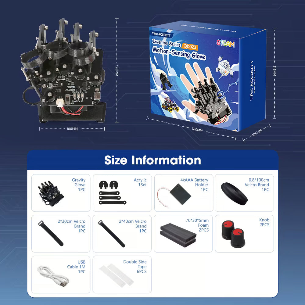 ACEBOTT Motion-Sensing Glove Parts