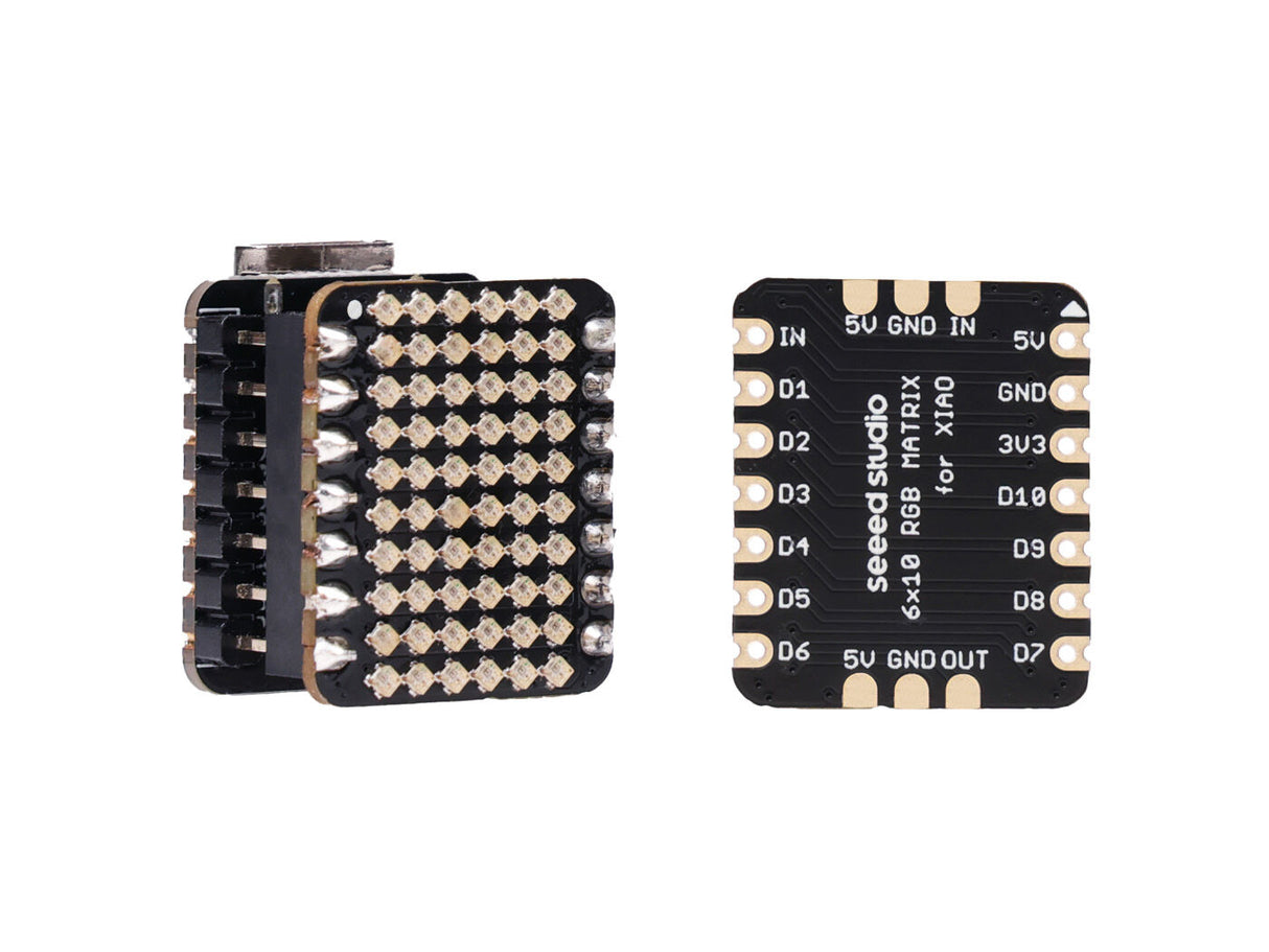 6x10 RGB WS2812 Matrix for Seeed Studio XIAO