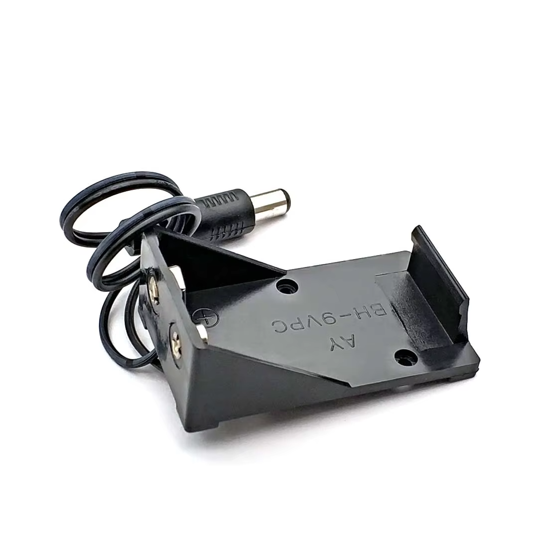 9V Battery Holder With DC 5.5mm × 2.1mm Plug
