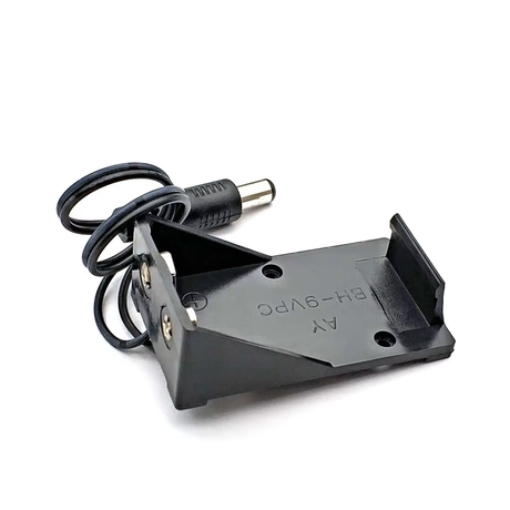 9V Battery Holder With DC 5.5mm × 2.1mm Plug