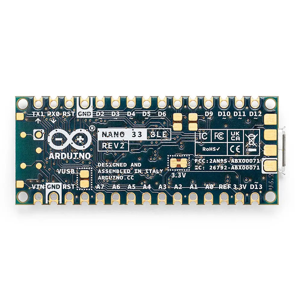 Arduino Nano 33 BLE Rev2 Official Development Board