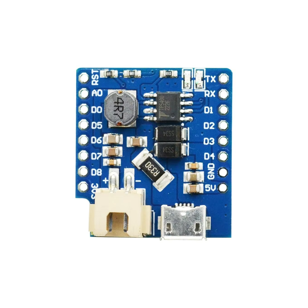 D1 Mini Battery Shield V1.1 – Wemos Single Lithium Battery Charging Module