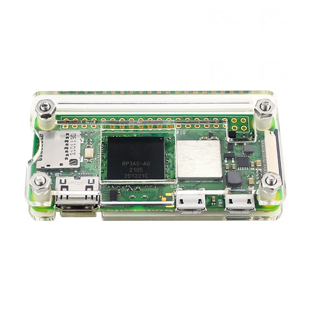 Transparent Acrylic Case For Raspberry Pi Zero W / 2W + Heatsink