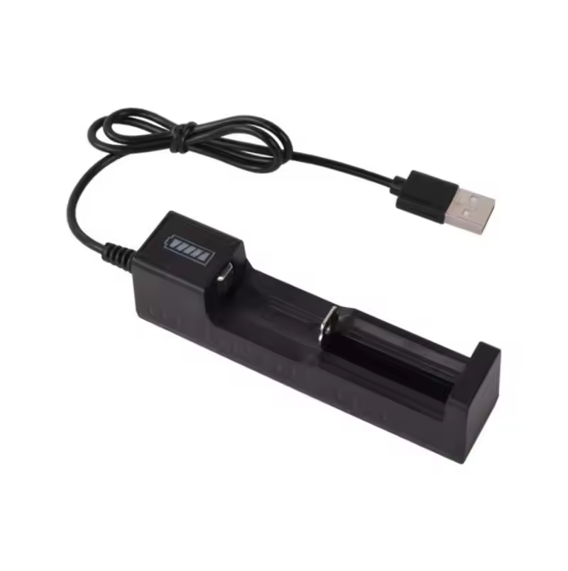 18650 Battery Charger 1-Slot Universal USB Smart Charger