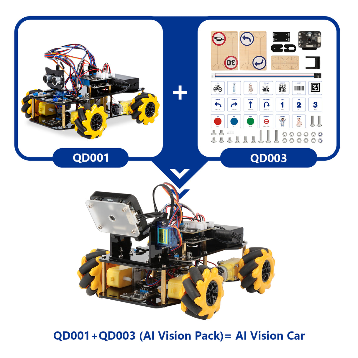 ACEBOTT ESP32 AI Vision Expansion Pack For Smart Car Kit