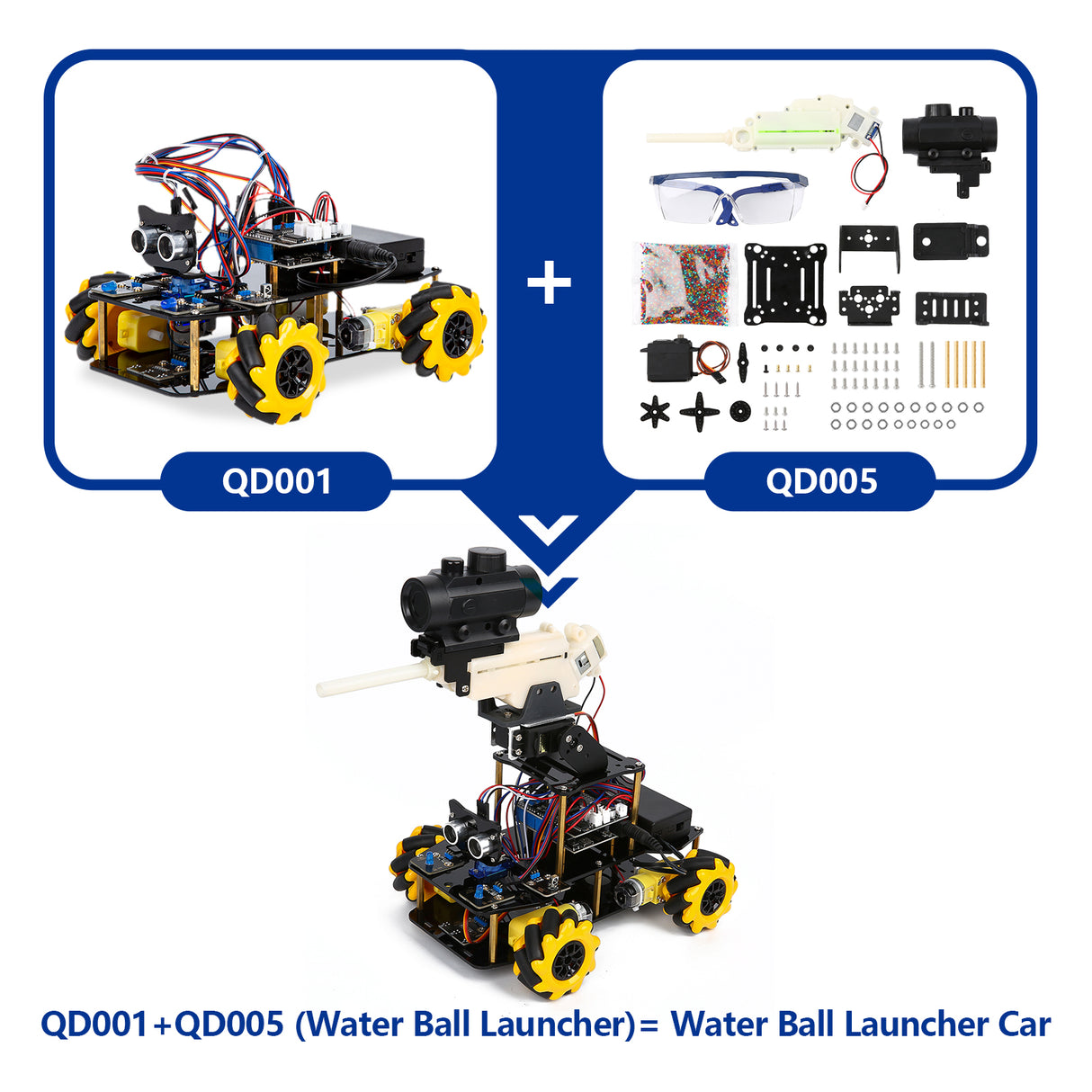 ACEBOTT ESP32 Water Ball Launcher Expansion Pack For Smart Car Kit