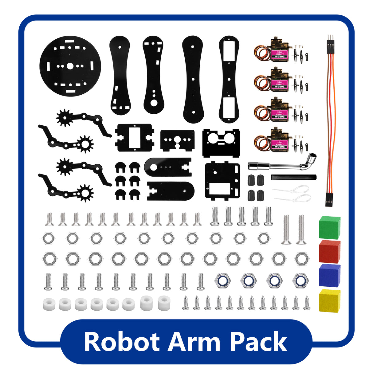 ACEBOTT ESP32 Robot Arm Expansion Pack For Smart Car Kit