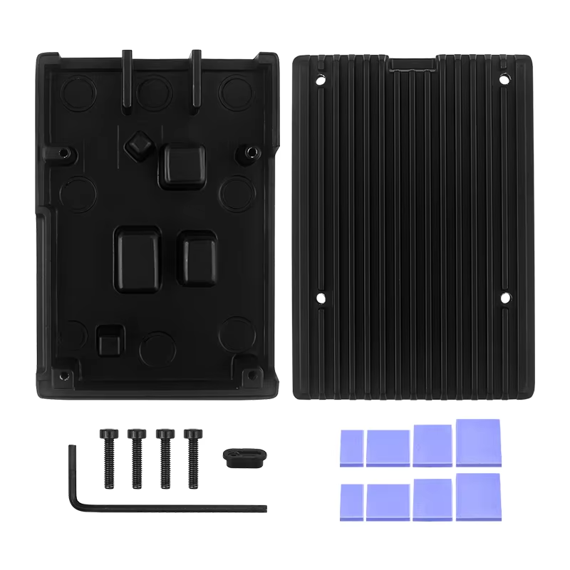 Aluminium Armoured Passive Cooling Case For Raspberry Pi 5