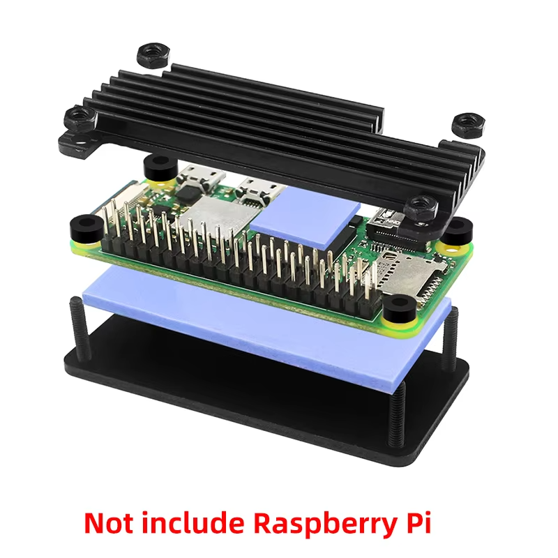 Aluminium Armoured Passive Cooling Case For Raspberry Pi Zero 2W