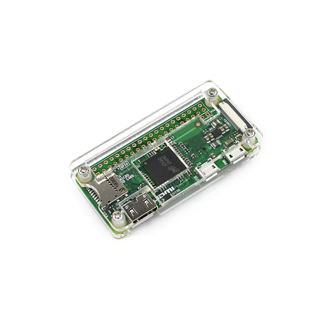 Transparent Acrylic Case For Raspberry Pi Zero W / 2W + Heatsink