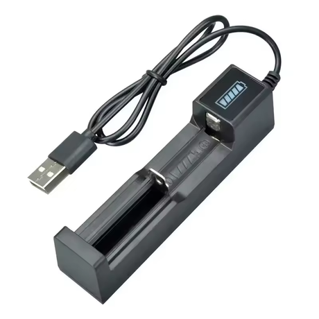 18650 Battery Charger 1-Slot Universal USB Smart Charger